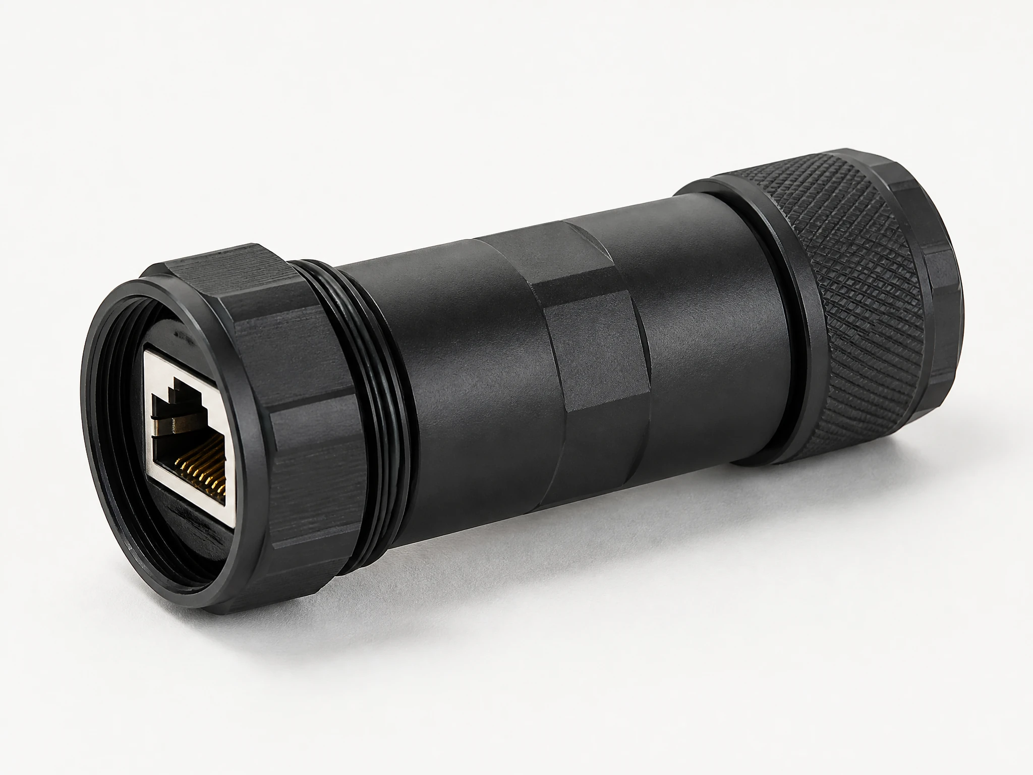 Industrial waterproof RJ45 inline coupler